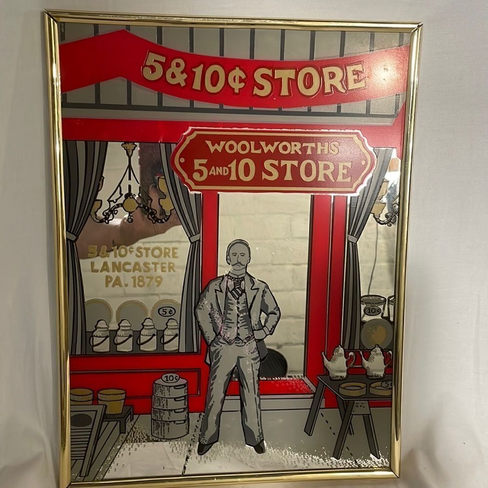 Unique Vintage Marsel Mirror Woolworths Lancaster